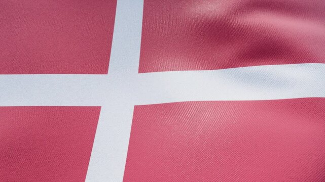 Close-up of the flag of Denmark