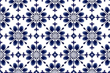 Tile pattern of cosmos backgrounds white blue.