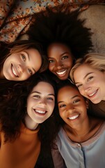Obraz premium Group of Friends Taking Selfie Together