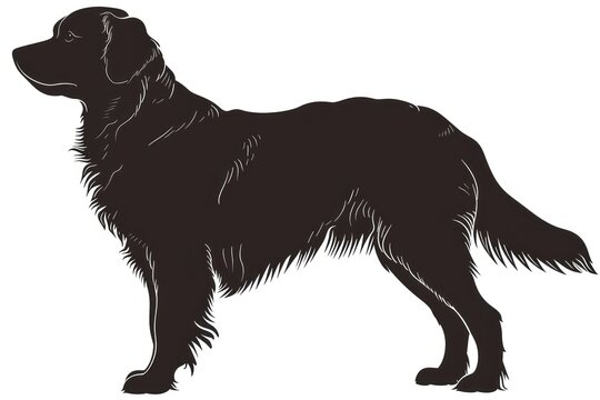 recommend clip art: Silhouette newfoundland animal canine.