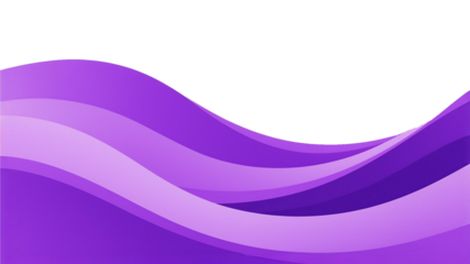 Purple simple streamlined texture The background is transparent