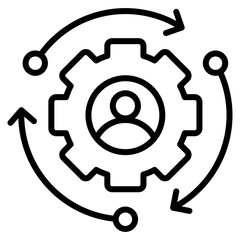 Resource Utilization  Icon Element For Design