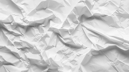 Obraz premium Crumpled White Paper Texture