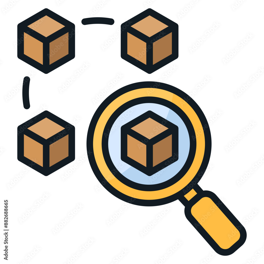 Wall mural Value Chain Analysis  Icon Element For Design