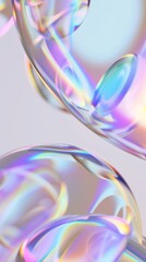 Wavy glass shapes background. Abstract glass waves on a background. Modern abstract background for banner, art, ads, and many more