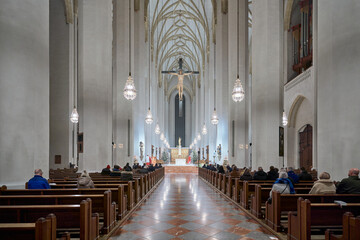 Frauenkirche, gothic styled 15th century Munich cathedral, Germany