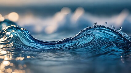 Waves In The Hues of Blue - Landscape