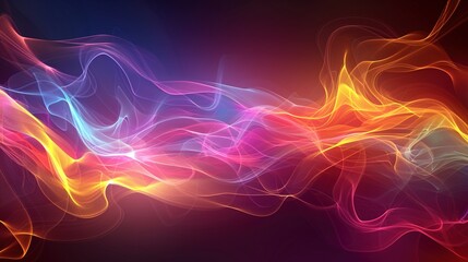 A high-energy abstract background with electric colors and pulsating waves, reminiscent of a live concert.