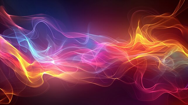 A high-energy abstract background with electric colors and pulsating waves, reminiscent of a live concert.