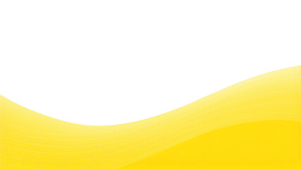 Yellow simple streamlined texture The background is transparent