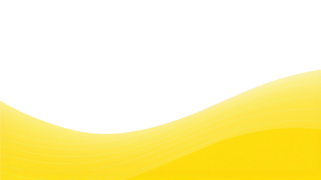 Yellow simple streamlined texture The background is transparent