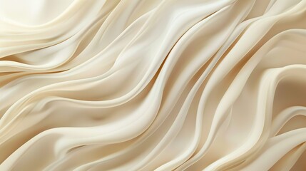 Obraz premium An abstract illustration of ivory-colored waves, symbolizing calmness and tranquility.