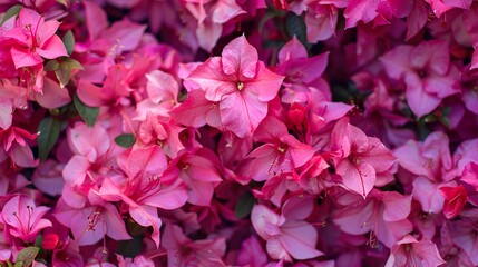 A photograph of fuchsia-colored flowers in full bloom, showcasing their vibrant and lively nature.