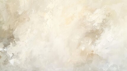 An abstract painting featuring soft, ivory tones blending into each other, creating a sense of calm and tranquility.