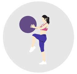 swiss ball exercise full isolated