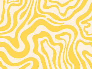 Abstract wave, marble, liquid pattern vintage colorful hand drawn vector illustration background. Design for web, banner, fabric, textile, decoration.