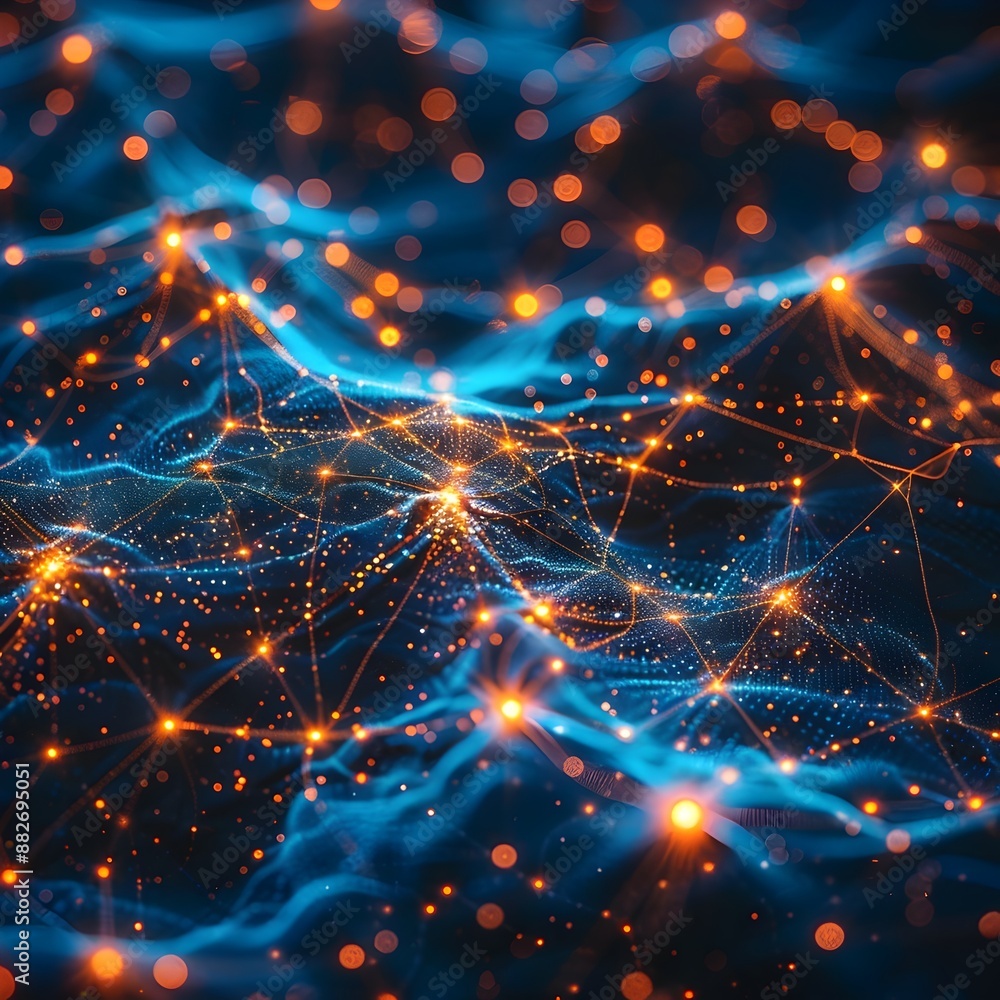 Poster secure and ultra fast quantum communication network with entangled nodes