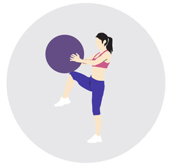 swiss ball exercise