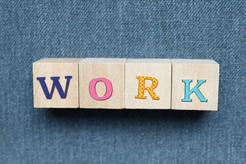 木のキューブ　～WORK～
