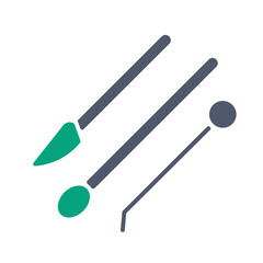 stirring rod, knife and inoculation loops