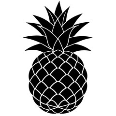 Fototapeta premium pineapple on white