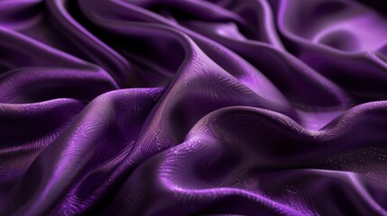 Obraz premium Deep purple satin fabric texture, luxurious and elegant