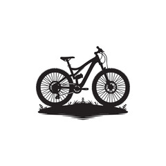 bicycle isolated on white