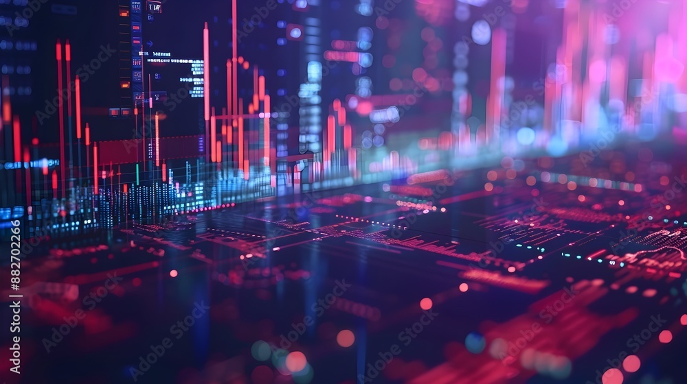 Poster digital currency trading platform with real time communication and analytics enhancing financial int
