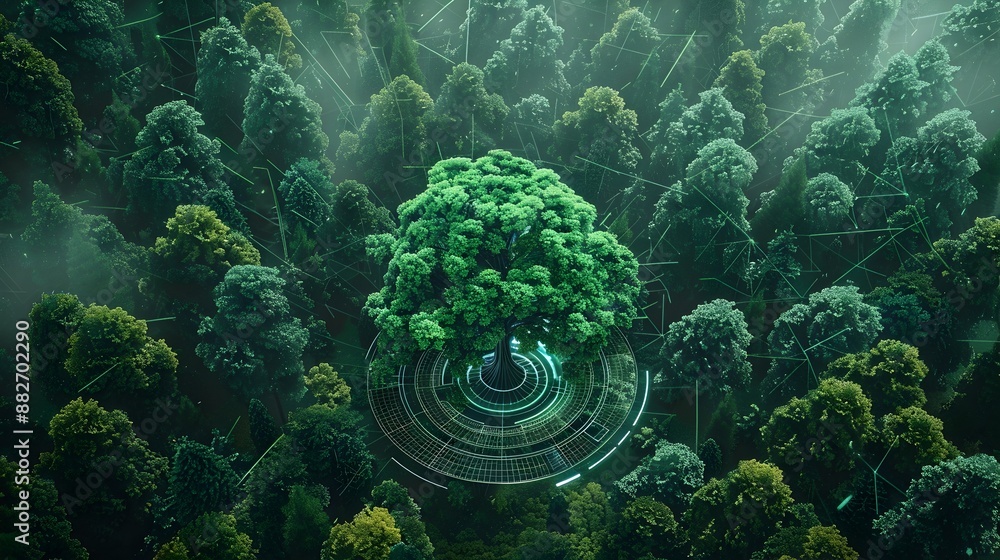 Poster smart forest management optimizing tree health and resource needs with analytics
