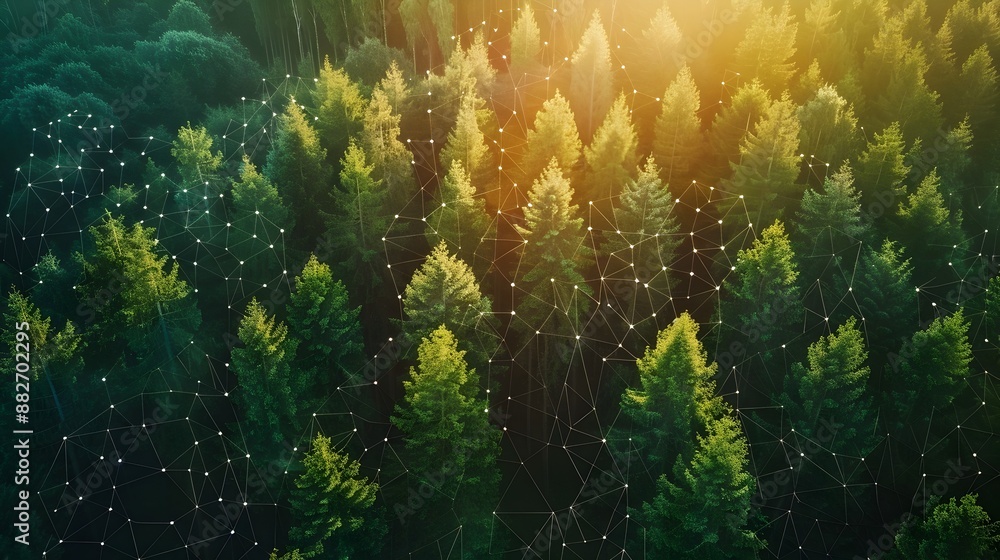 Poster smart forest management utilizing for monitoring tree health and predicting resource needs