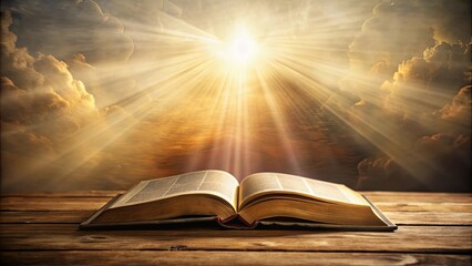 Evocative artwork capturing the timeless essence and profound wisdom of the Holy Bible , Sacred, teachings, wisdom