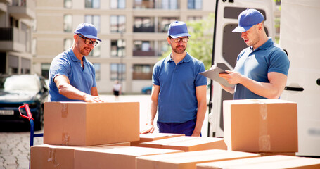 Efficient Courier Delivery and Professional Movers Near Van: A Group