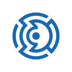 letter e tech logo design