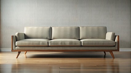 Mid-century modern sofa with sleek design and clean lines, mid-century modern, sofa, furniture, living room