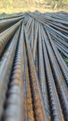 Macro photo of steel or iron construction 