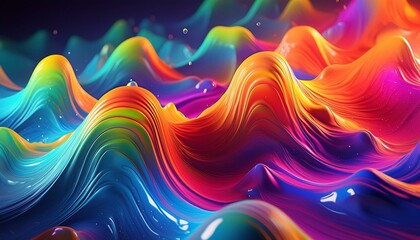 abstract colorful waves background
