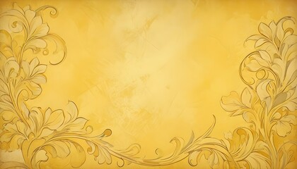 Clear Plain Shiny Warm Soft Vintage Bokeh Cloudy Wave Like Geometric Yellow Background or Texture