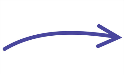 An arrow sign drawn with black marker on white background. EPS 10/AI