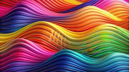 Obraz premium Colorful wave background with curved texture design, wave, background, color, texture, abstract, vibrant, artistic, flowing