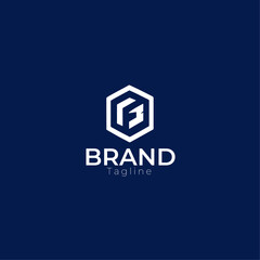 Modern and strong letter E initials logo design