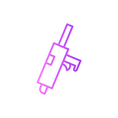 glue gun gradient icon