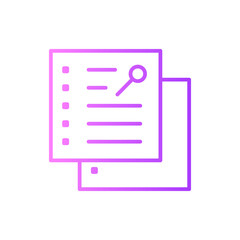 sticky note gradient icon