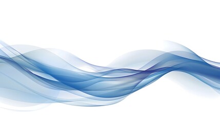 Flowing Blue Abstract Waves Elegant Digital Background