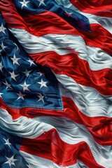 American Flag Close Up