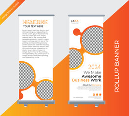 morden Business roll up display standee for presentation 