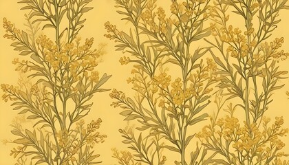 Clear Plain Shiny Warm Soft Vintage Bokeh Cloudy Wave Like Geometric Yellow Background or Texture