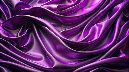 Obraz premium Elegant and luxurious purple silk background perfect for fashion and beauty designs, silk, purple, background, luxurious