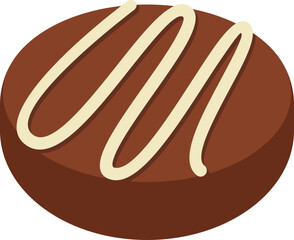 Obraz premium Chocolate Illustration Simple