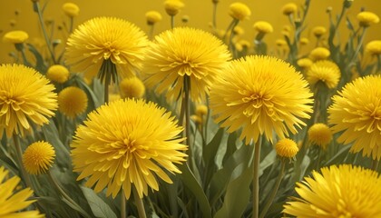 Fototapeta premium Clear Plain Shiny Warm Soft Vintage Bokeh Cloudy Wave Like Geometric Yellow Background or Texture