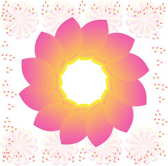 This is simple and vector mandala background and it is editable.